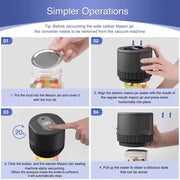 Portable Mini Vacuum Sealer Kit for Mason Jars