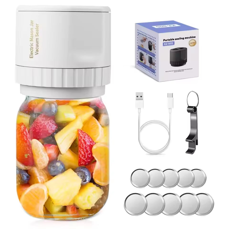 Portable Mini Vacuum Sealer Kit for Mason Jars