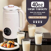 8-in-1 Nut Milk Maker, Soy Milk Maker for Homemade Oat, Nut & Soy Milk, Smoothies, Juice & Rice Cereal