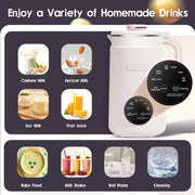 8-in-1 Nut Milk Maker, Soy Milk Maker for Homemade Oat, Nut & Soy Milk, Smoothies, Juice & Rice Cereal