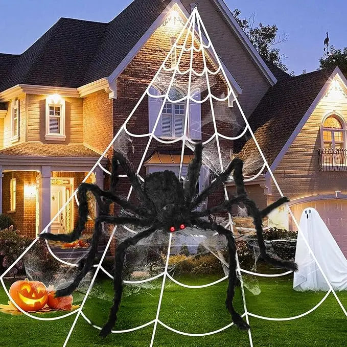 Halloween Giant Plush Spider | Horror Halloween Decoration | Multi Size